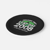 Phantastisch seit 2008 Leap Year Day Feb 29 Geburt Pappteller (Schrägansicht)