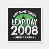 Phantastisch seit 2008 Leap Year Day Feb 29 Geburt Serviette (Vorderseite)