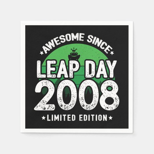 Phantastisch seit 2008 Leap Year Day Feb 29 Geburt Serviette (Vorderseite)