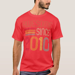 Phantastisch Seit 2010 12. Geburtstag Retro Niedli T-Shirt