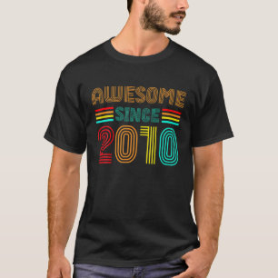 Phantastisch seit 2010 12. Geburtstag Retro T-Shirt