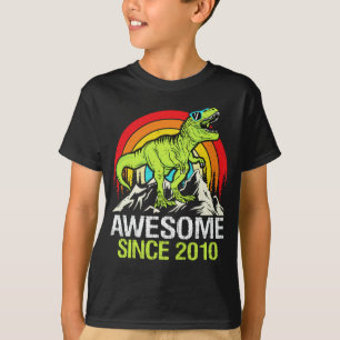 Phantastisch Seit 2010 Dinosaurier 13 Jahr 13 Gebu T-Shirt