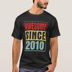 Phantastisch seit 2010 Vintag gestört 12. Geburtst T-Shirt