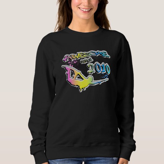 Phantastisch seit 2010 Wakeboard Lifestyle Sweatshirt (Vorderseite)