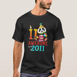 Phantastisch seit 2011 11 Jahre alter Panda 11. Ge T-Shirt