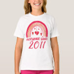 Phantastisch Seit 2011 Rainbow 11. Geburtstagsgesc T-Shirt<br><div class="desc">Ein niedliches Leopard Regenbogengeburtsprojekt,  das Phantastisch seit 2011 sagt,  Ein schönes 11. Geburtstagsgeschenk für Mädchen und Jungen Ihre Tochter,  Enkelin,  Schwester,  Bruder,  Nichte,  Cousin,  die 11 Jahre alt wurde,  die 2011 geboren wurde.</div>