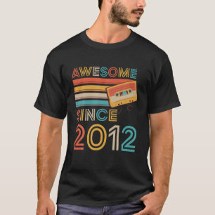 Phantastisch seit 2012 10. Geburtstag Retro Kasset T-Shirt