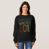 Phantastisch seit 2012 10. Geburtstag Retro Sweatshirt (Vorne ganz)