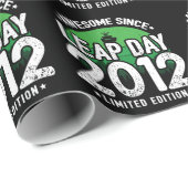 Phantastisch seit 2012 Leap Year Day Feb 29 Birthd Geschenkpapier (Rolleneckpunkt)