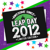 Phantastisch seit 2012 Leap Year Day Feb 29 Birthd Postkarte