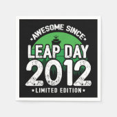 Phantastisch seit 2012 Leap Year Day Feb 29 Birthd Serviette (Vorderseite)