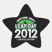 Phantastisch seit 2012 Leap Year Day Feb 29 Birthd Stern-Aufkleber (Vorderseite)