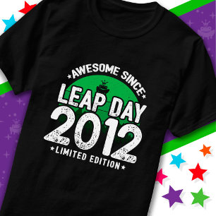 Phantastisch seit 2012 Leap Year Day Feb 29 Birthd T-Shirt