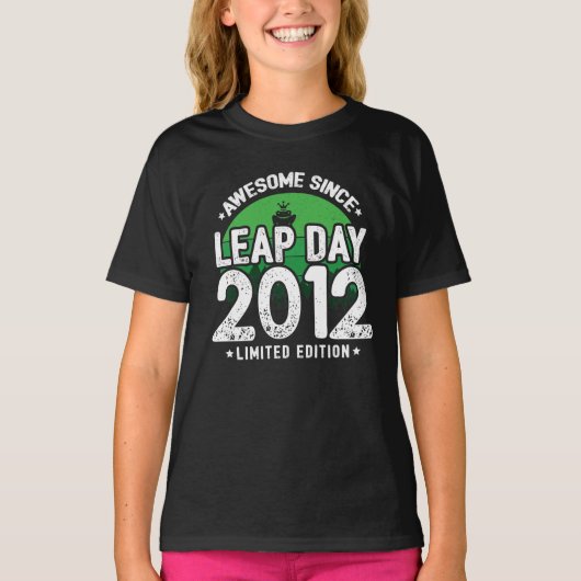 Phantastisch seit 2012 Leap Year Day Feb 29 Birthd T-Shirt (Vorderseite)