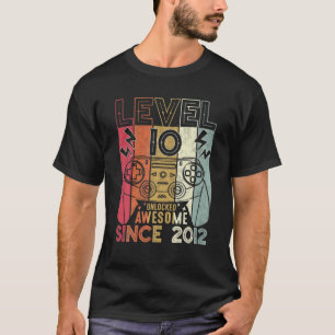 Phantastisch seit 2012 Stufe 10 Entsperrt 10 Gebur T-Shirt