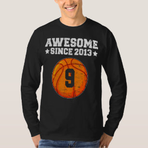 Phantastisch seit 2013 Basketball 9. Geburtstag 9  T-Shirt