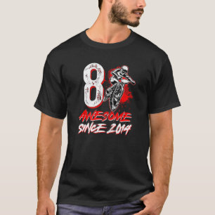 Phantastisch seit 2014 8. Geburtstag BMX Bike Ride T-Shirt