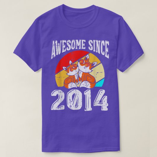 Phantastisch seit 2014 8 Jahre alt T-Shirt (Design vorne)