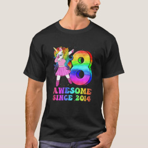 Phantastisch seit 2014 Dabbing Einhorn Geburtstag T-Shirt
