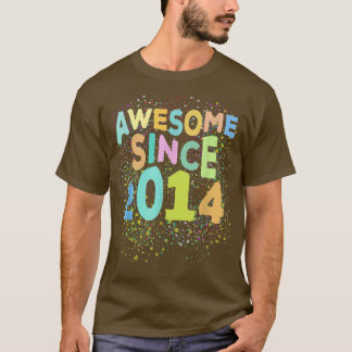 Phantastisch seit 2014 Funny Retro 8 Jahre alt 8. T-Shirt
