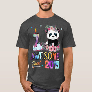Phantastisch seit 2015 7. Geburtstag 7 Jahre alt P T-Shirt