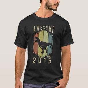 Phantastisch seit 2015 7 Jahre Alte Geschenke Dino T-Shirt