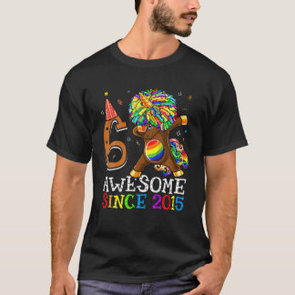 Phantastisch seit 2015 Dabbing Unicorn 6th Birthda T-Shirt
