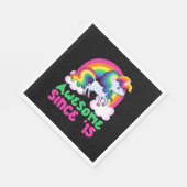Phantastisch seit 2015 Einhorn Serviette (Ecke)