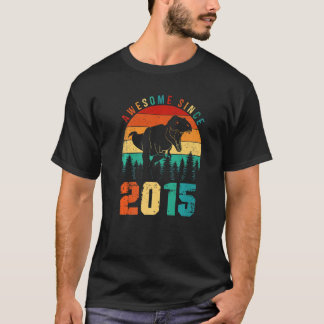 Phantastisch seit 2015 Retro Dinosaurier Boys 8. B T-Shirt