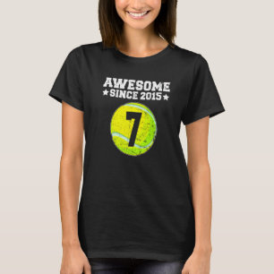 Phantastisch seit 2015 Tennis 7. Geburtstag 7 Jahr T-Shirt