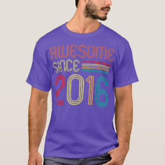 Phantastisch seit 2016 6 Jahre alter Retro Vintag  T-Shirt