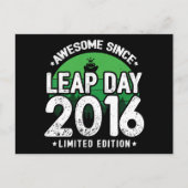 Phantastisch seit 2016 Leap Year Day Feb 29 Birthd Postkarte (Vorderseite)