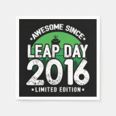 Phantastisch seit 2016 Leap Year Day Feb 29 Birthd Serviette (Vorderseite)