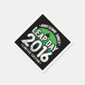 Phantastisch seit 2016 Leap Year Day Feb 29 Birthd Serviette (Ecke)