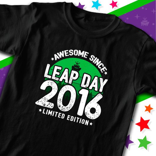 Phantastisch seit 2016 Leap Year Day Feb 29 Birthd T-Shirt