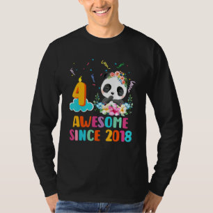 Phantastisch Seit 2018 4. Geburtstag 4 Jahre alt P T-Shirt