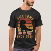 Phantastisch seit 2019 Dinosaurier T-Shirt (Vorderseite)