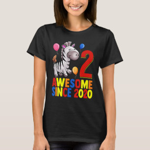 Phantastisch seit 2020 2. Geburtstag Farbenfrohe Z T-Shirt