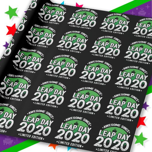 Phantastisch seit 2020 Leap Year Day Feb 29 Geburt Geschenkpapier