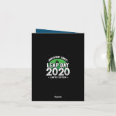 Phantastisch seit 2020 Leap Year Day Feb 29 Geburt Karte (Rückseite)