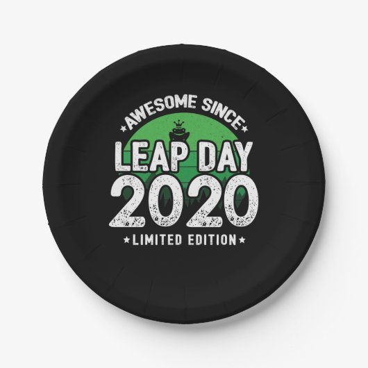 Phantastisch seit 2020 Leap Year Day Feb 29 Geburt Pappteller (Vorderseite)