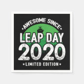 Phantastisch seit 2020 Leap Year Day Feb 29 Geburt Serviette (Vorderseite)