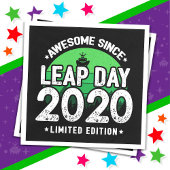 Phantastisch seit 2020 Leap Year Day Feb 29 Geburt Serviette