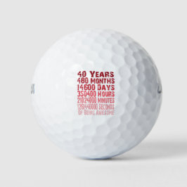 Phantastisch seit 40 Jahren 40. Geburtstagsgeschen Golfball