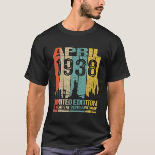 Phantastisch seit April 1938 84. Geburtstag Vintag T-Shirt