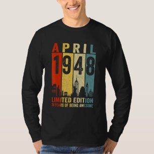 Phantastisch Seit April 1948 Vintag Ret. T-Shirt