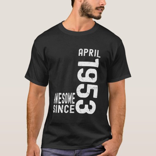 Phantastisch seit April 1953, Geboren 1953 im Apri T-Shirt (Vorderseite)
