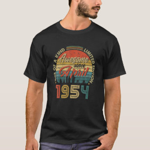 Phantastisch seit April 1954 Vintag 68. Geburtstag T-Shirt