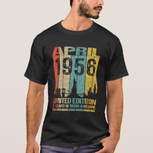 Phantastisch seit April 1956 66. Geburtstag Vintag T-Shirt