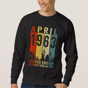Phantastisch seit April 1963 59. Geburtstag Vintag Sweatshirt